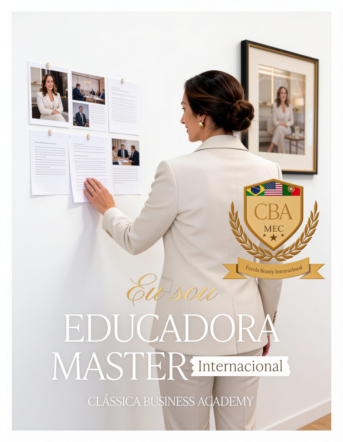 Material visual de Keli Lima como educadora